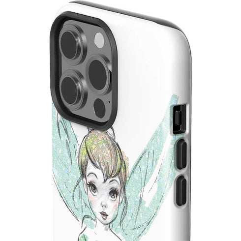 Disney Tinker Bell Watercolor Fairy Art iPhone 15 Pro Impact Case